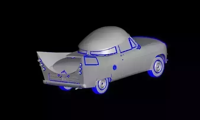 Mr Beep Free low-poly 3D model