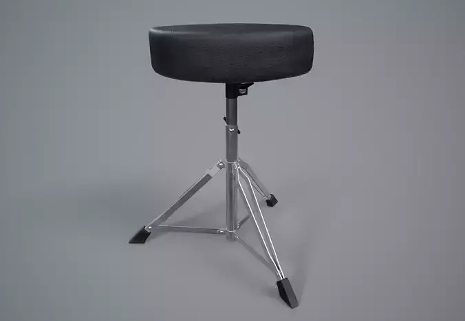 Drum Stool PBR Game Ready