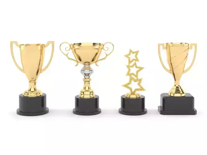 Cups Trophy 3D model
