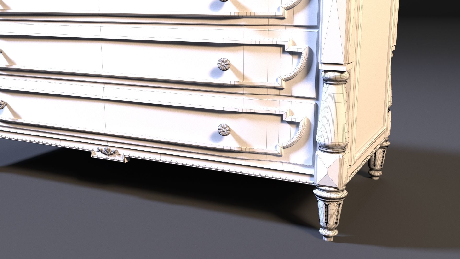 Chest of drawers 3D model_6