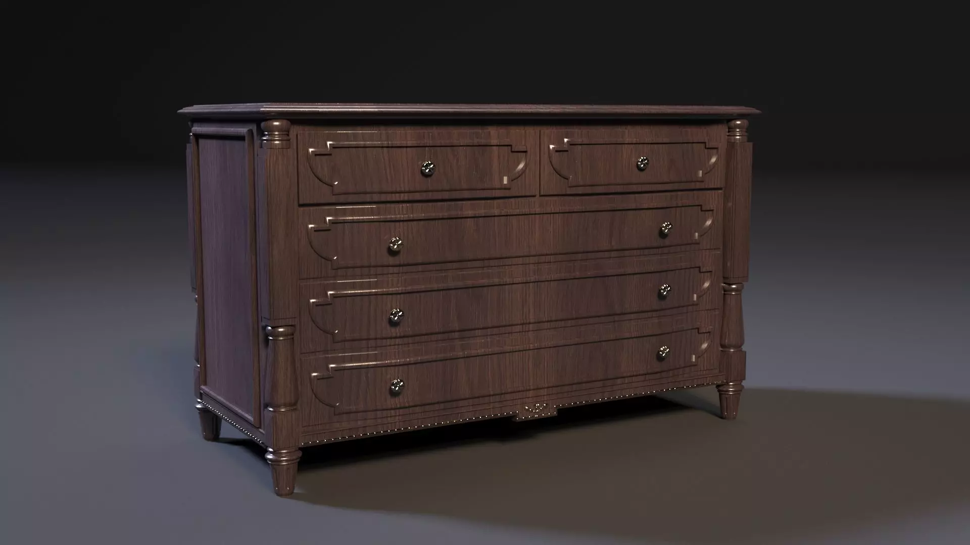 Chest of drawers 3D model_0