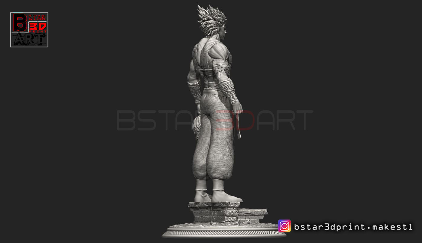 Garou - One punch Man - Fan Art - Realistic Version 3D print model_5