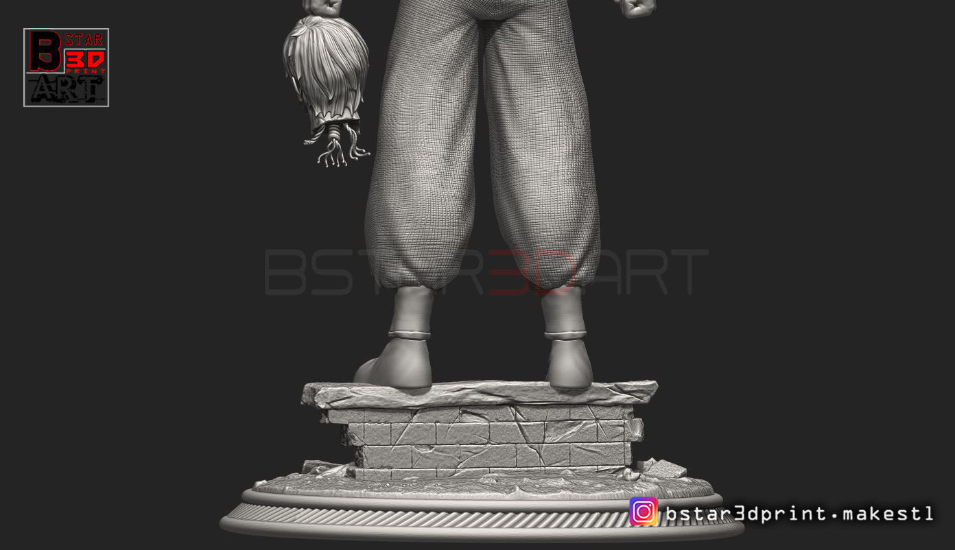 Garou - One punch Man - Fan Art - Realistic Version 3D print model_13