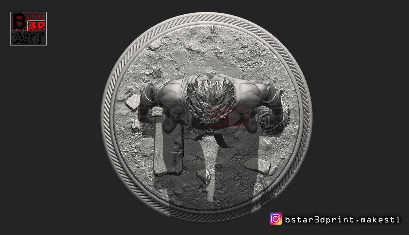 Garou - One punch Man - Fan Art - Realistic Version 3D print model_14