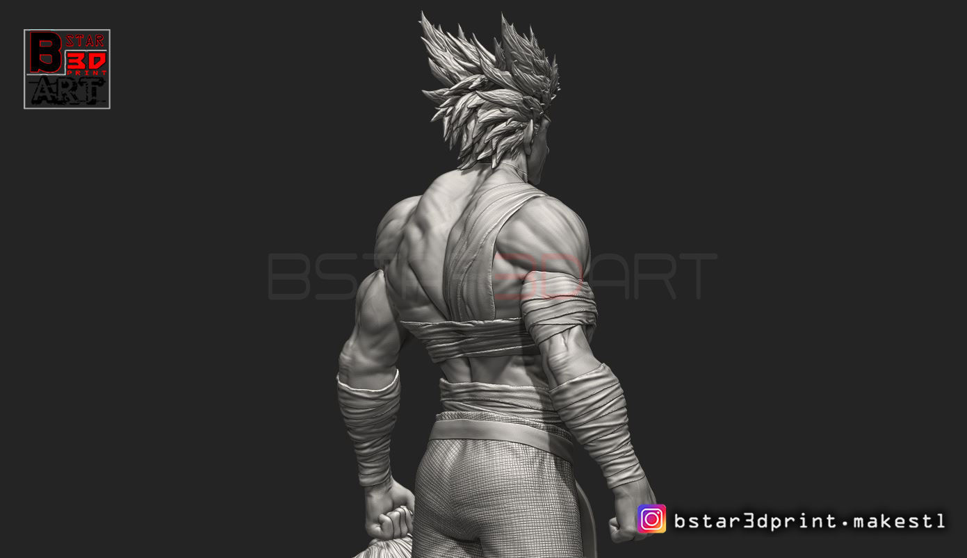Garou - One punch Man - Fan Art - Realistic Version 3D print model_10