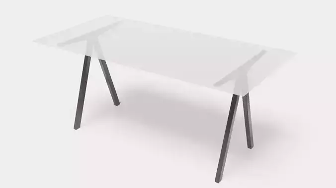 Rectangular Glass Table