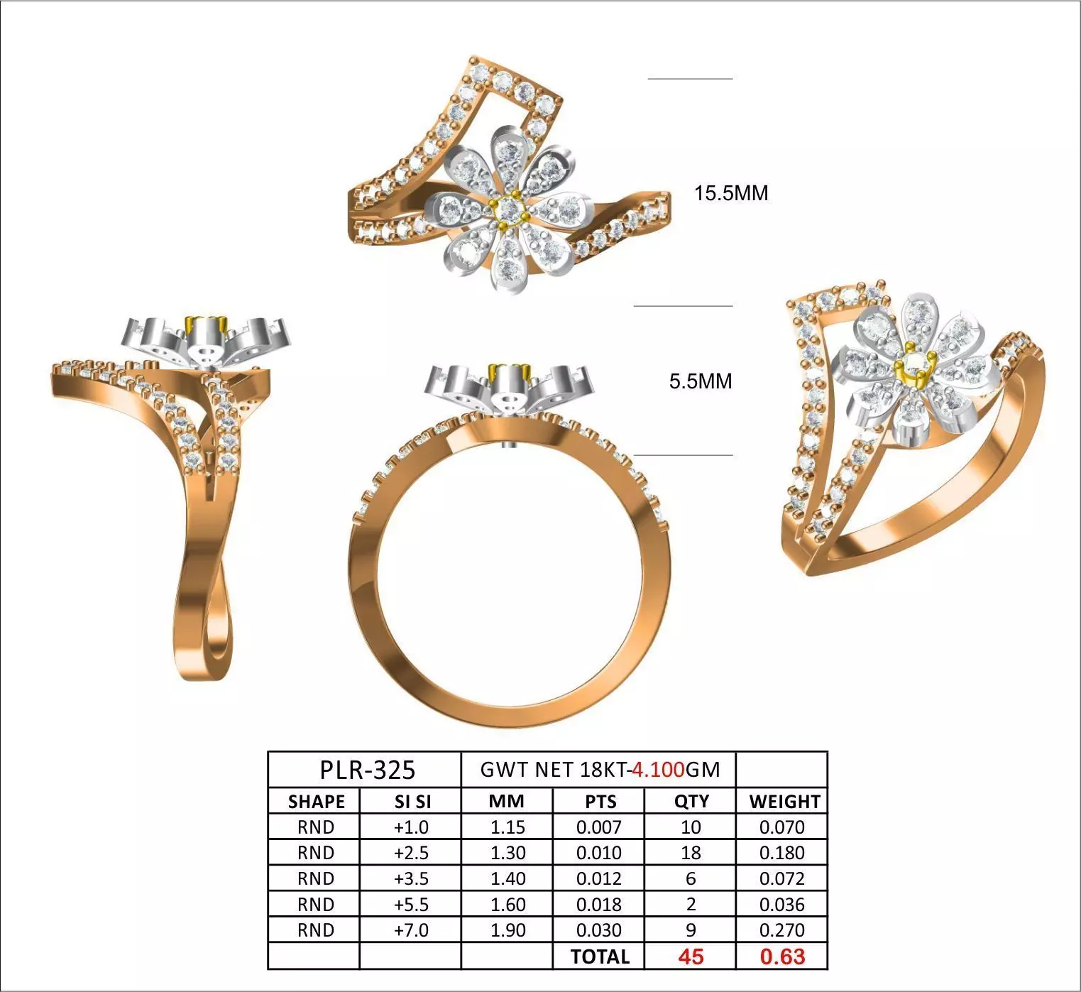 exclusive diamond Ring Free 3D print model