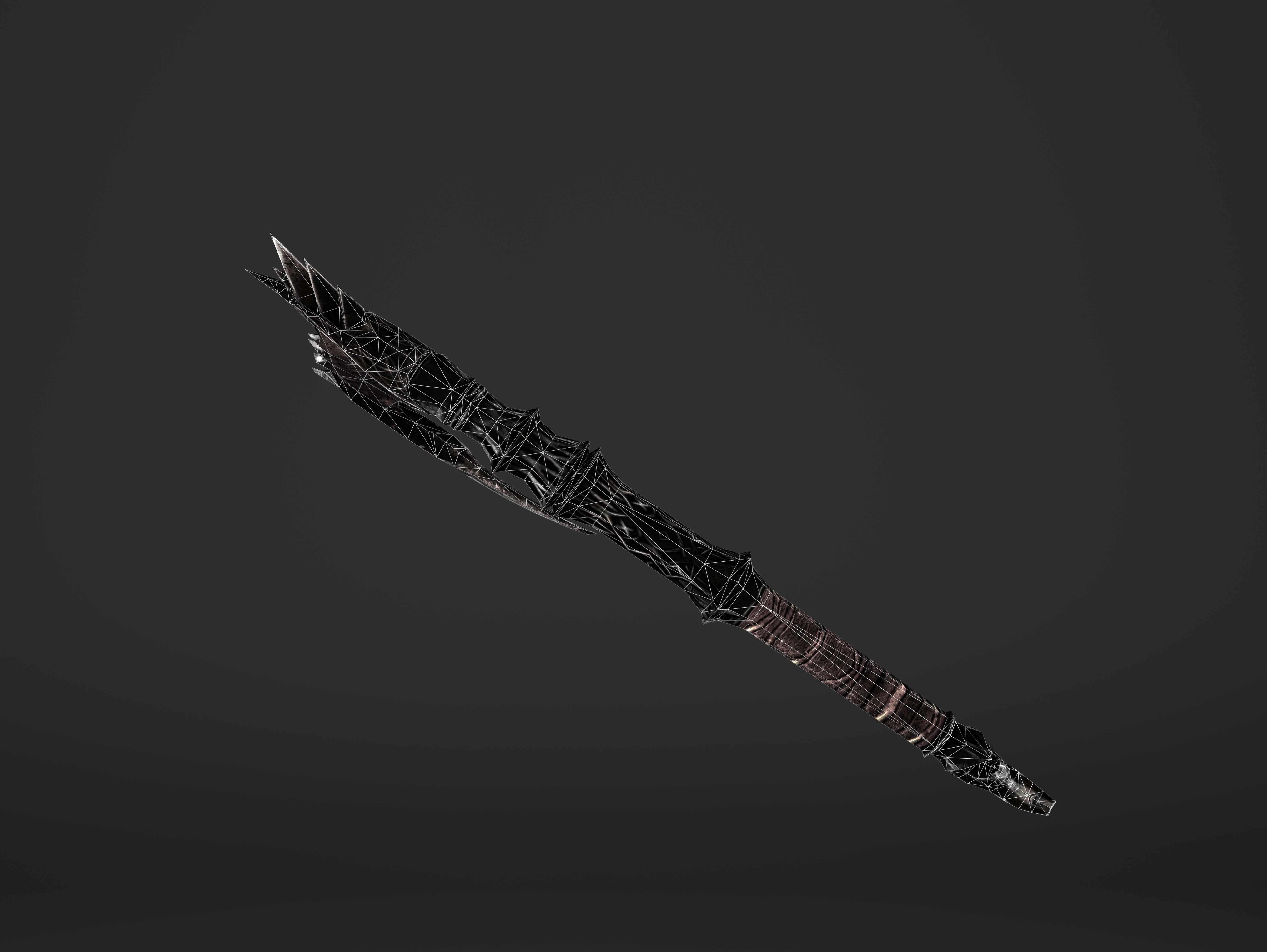Spike Waraxe Low-poly 3D model_17