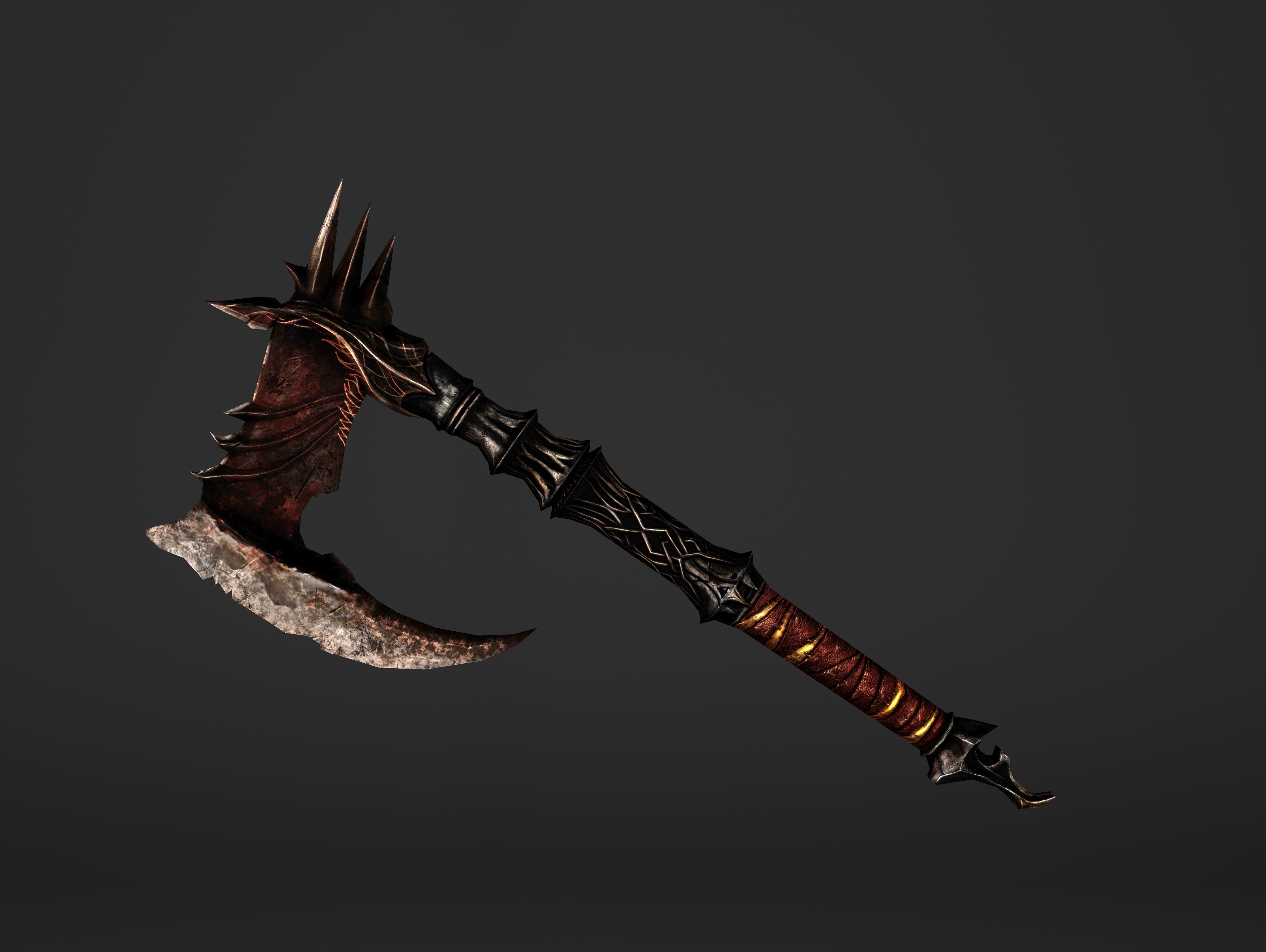 Spike Waraxe Low-poly 3D model_20