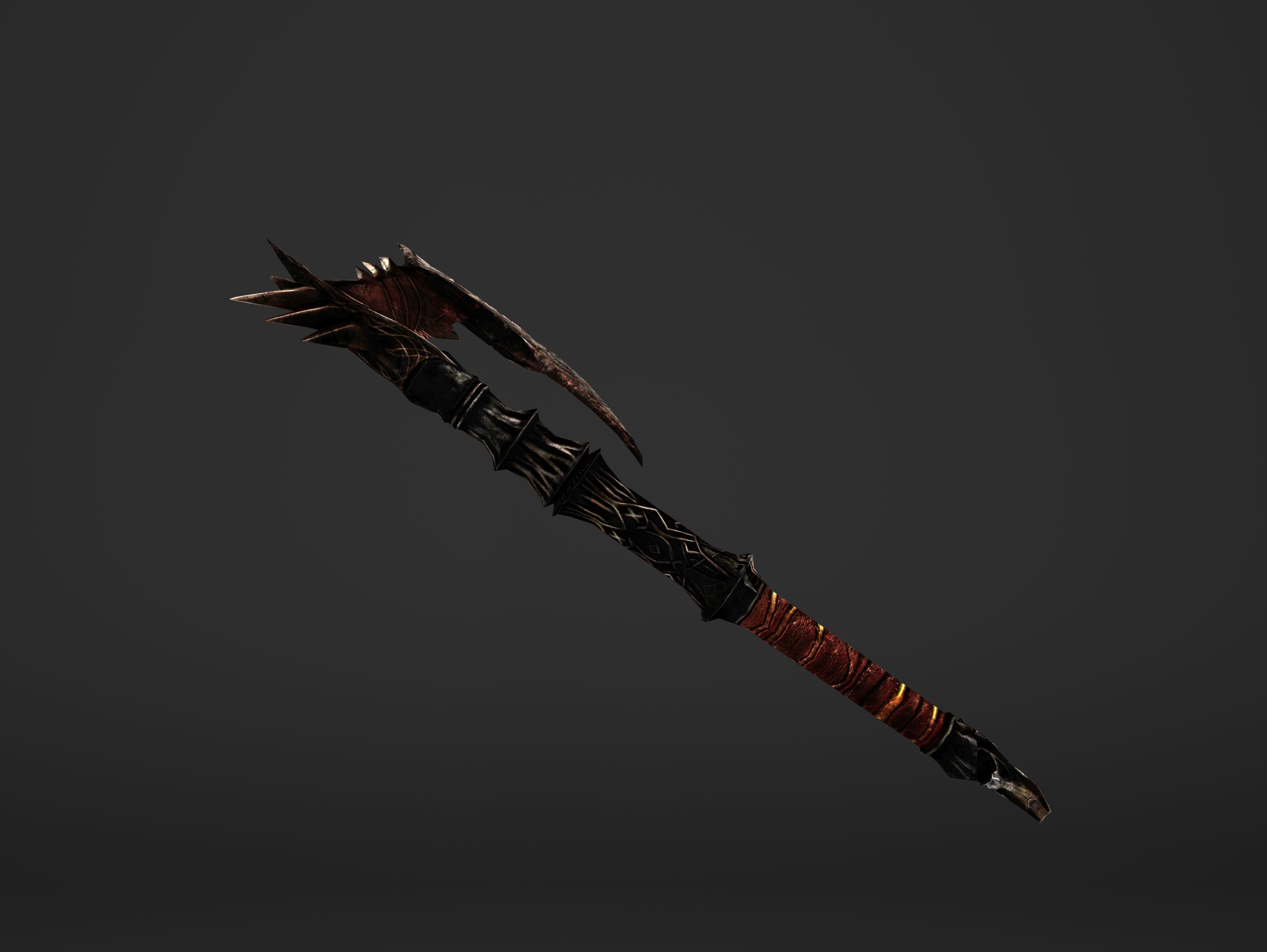 Spike Waraxe Low-poly 3D model_14