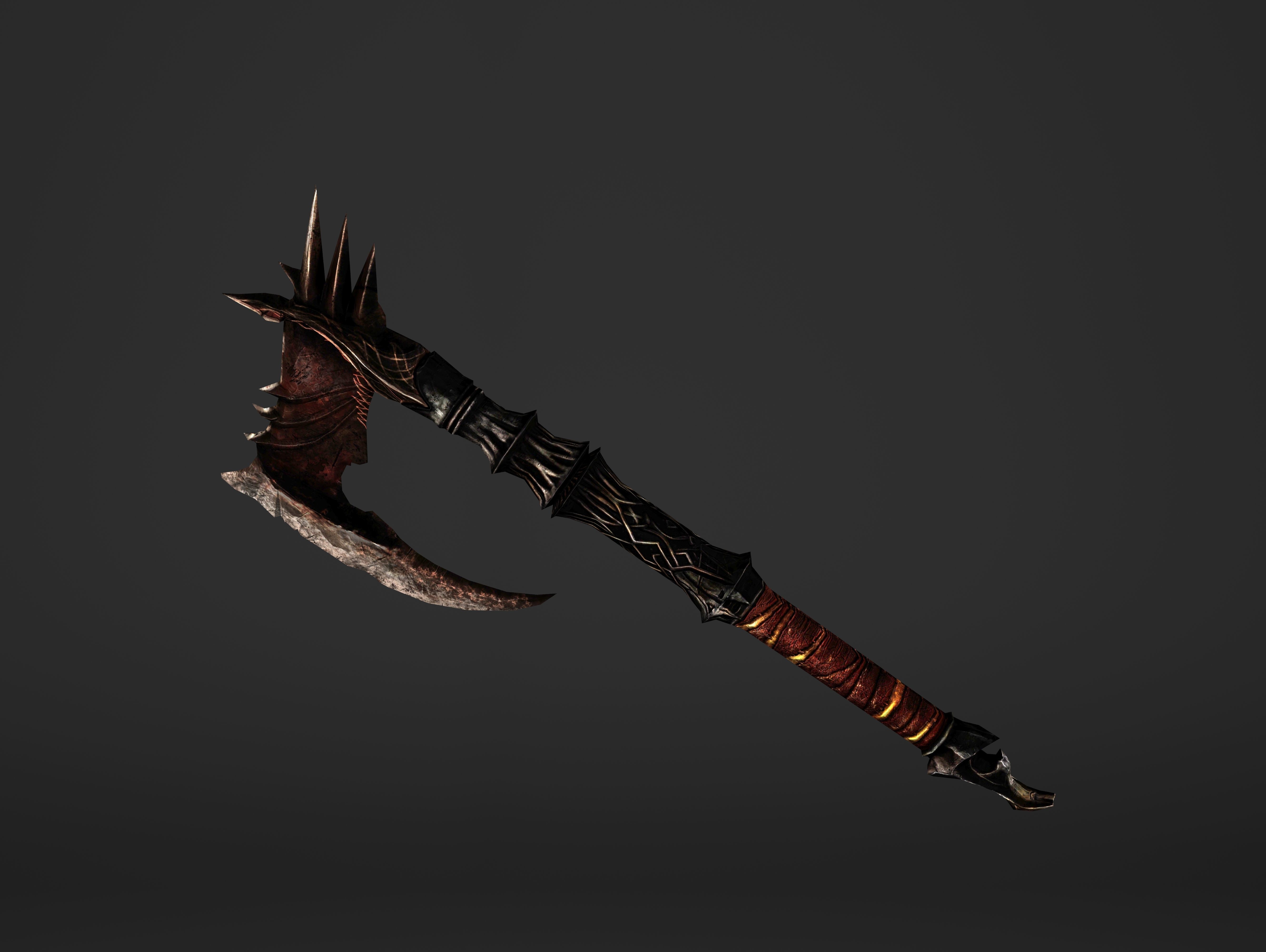 Spike Waraxe Low-poly 3D model_18