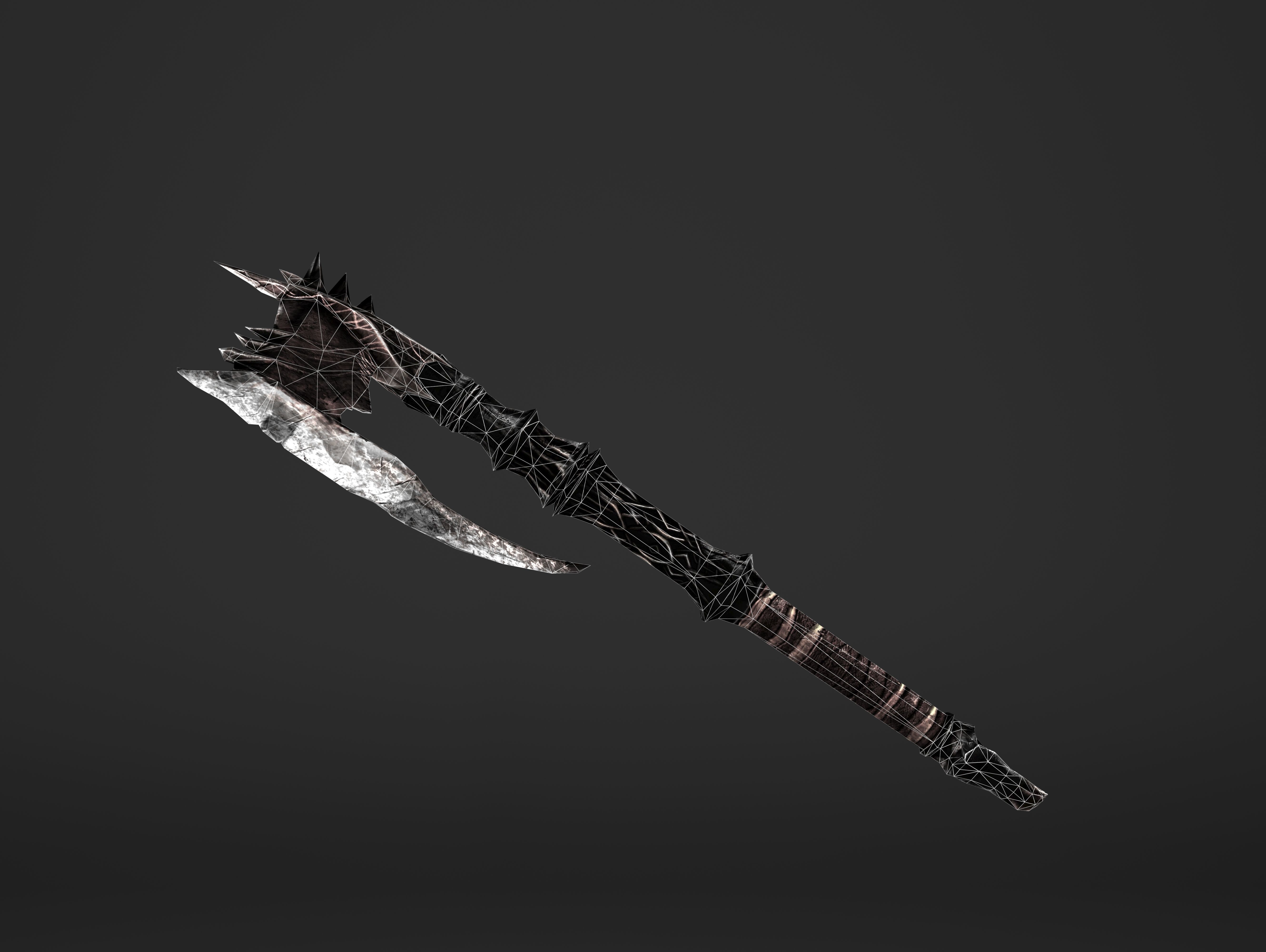 Spike Waraxe Low-poly 3D model_5