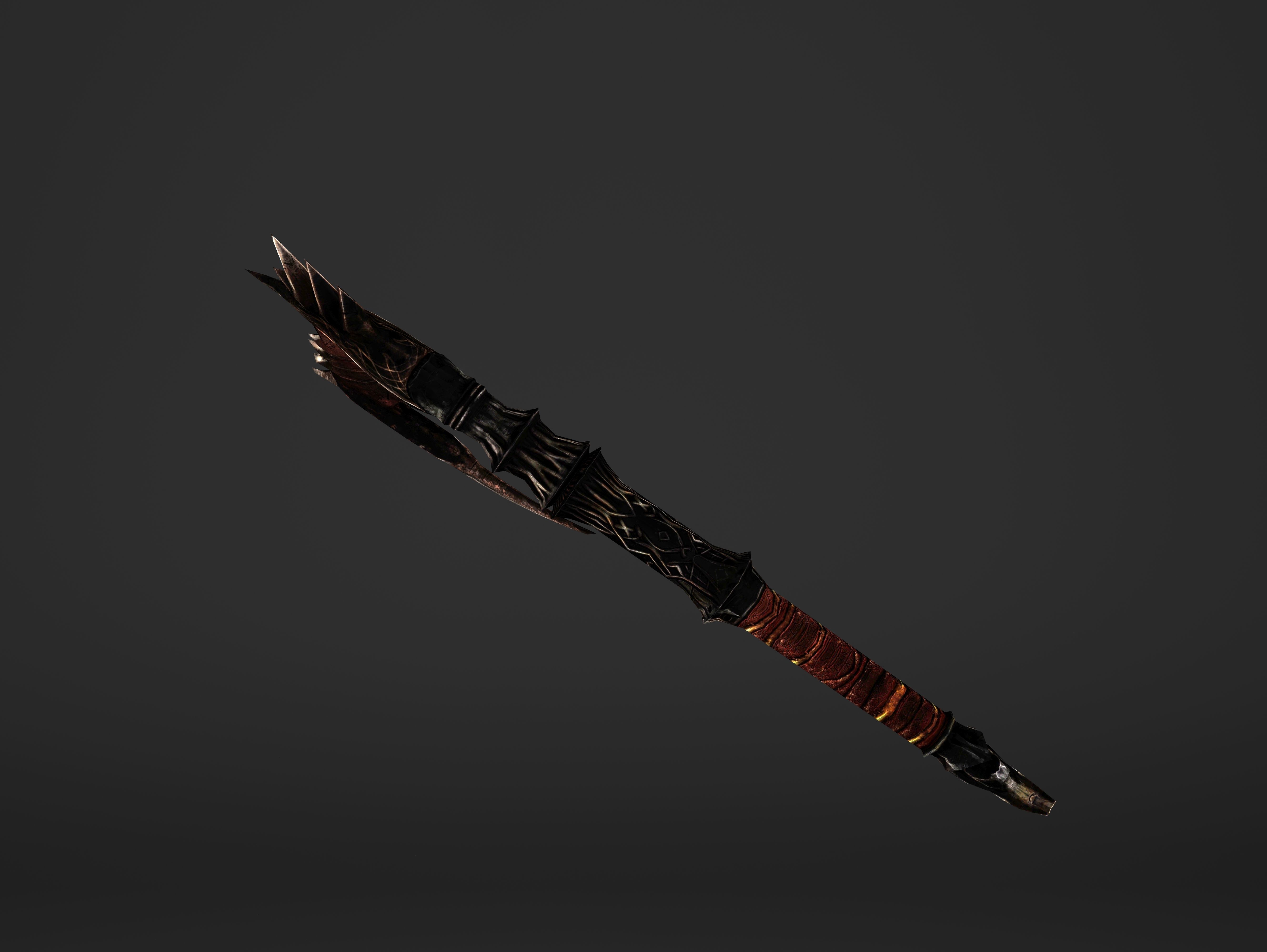 Spike Waraxe Low-poly 3D model_16