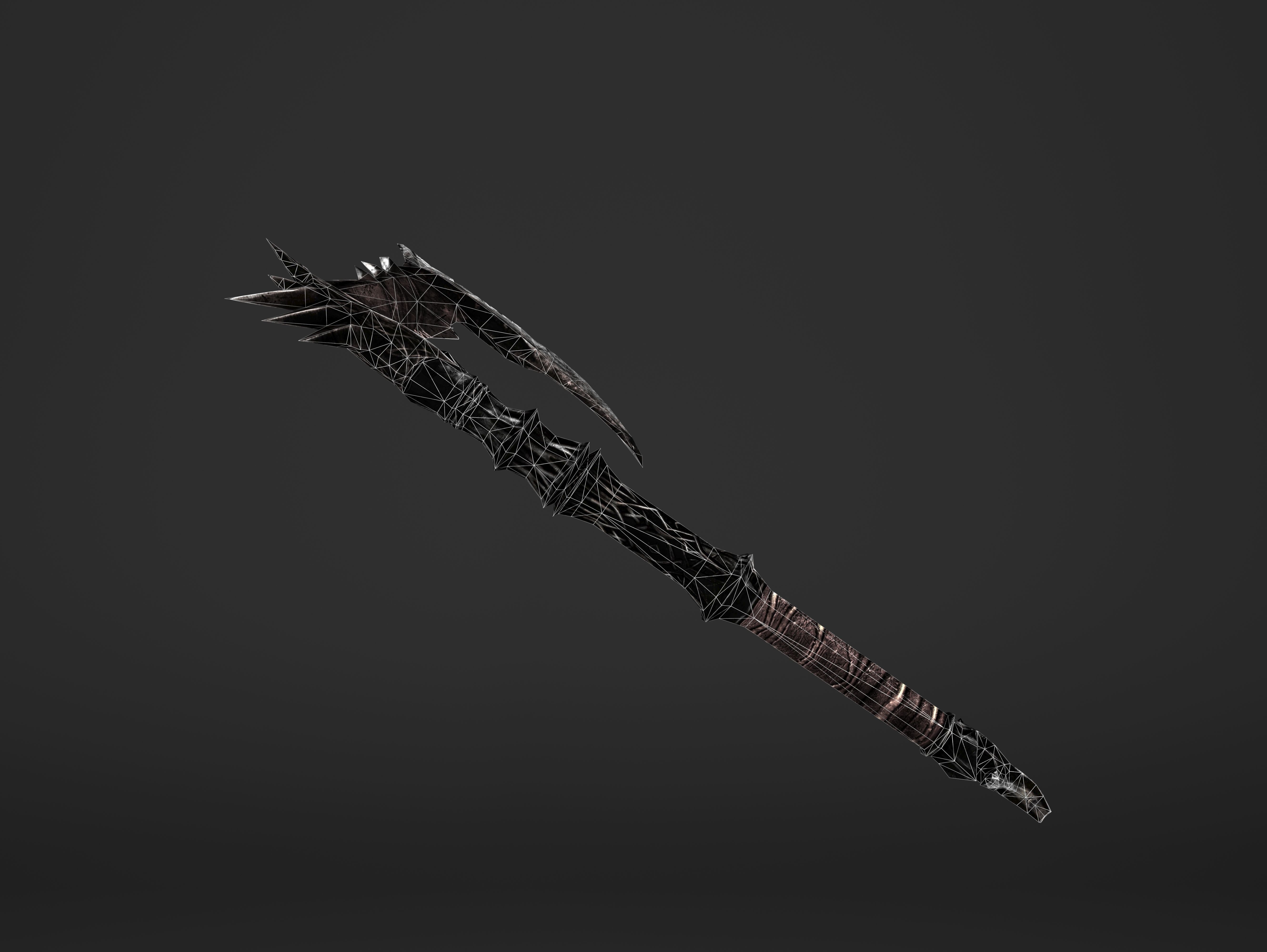 Spike Waraxe Low-poly 3D model_15