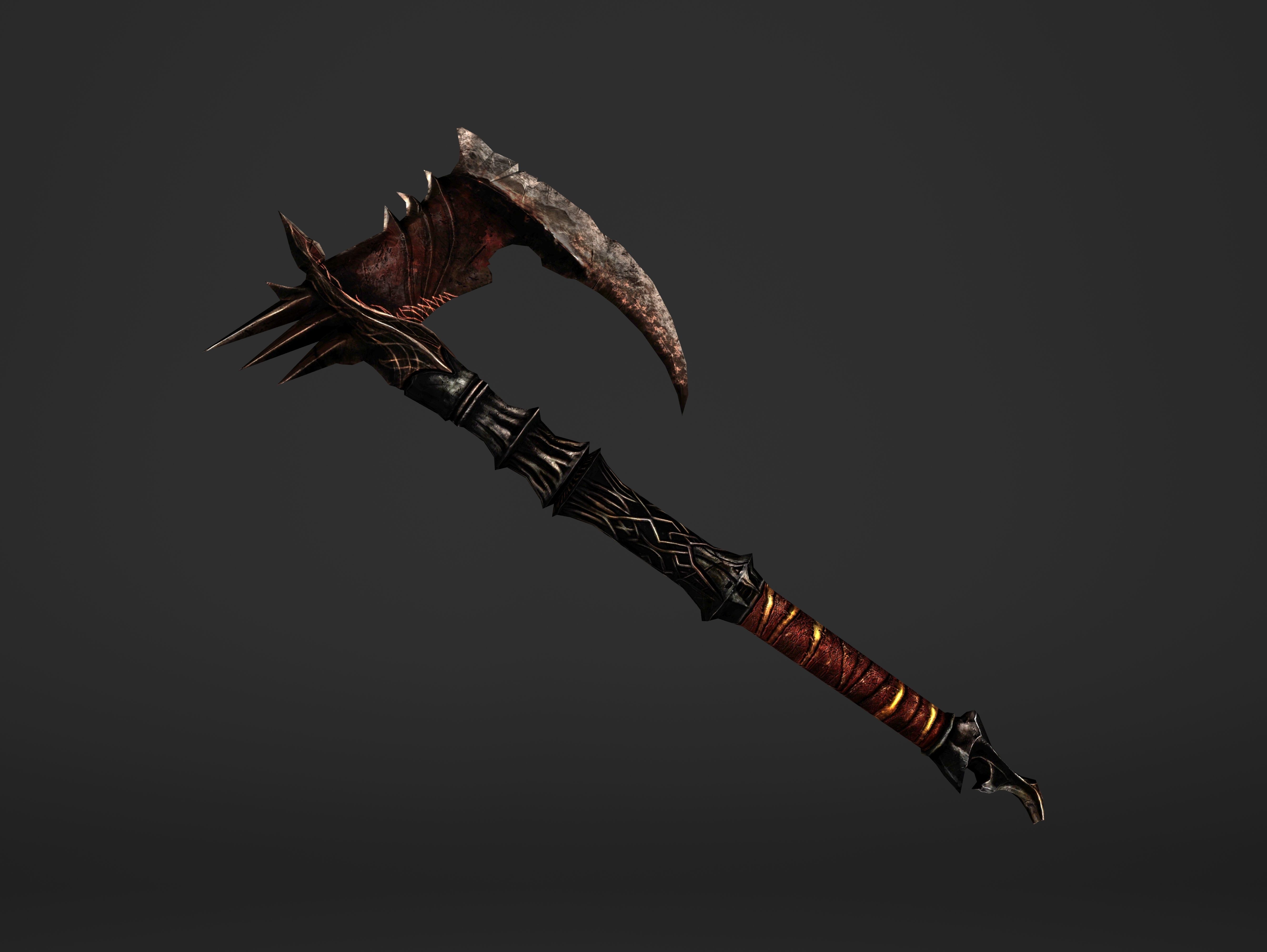 Spike Waraxe Low-poly 3D model_12