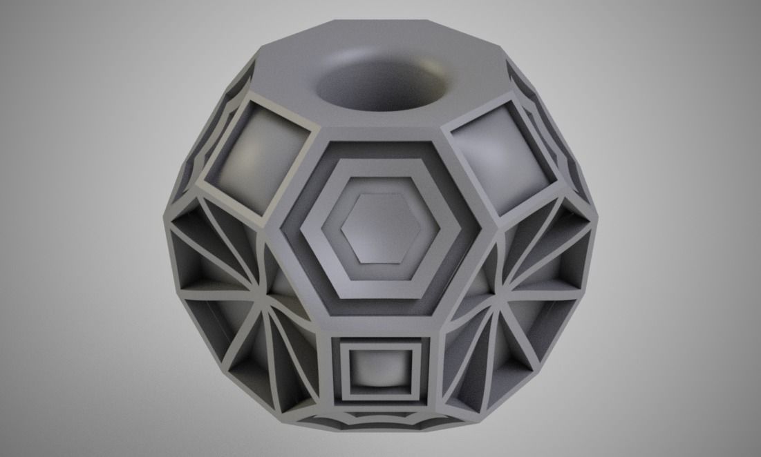 Geometric Bead 2 3D print model_8