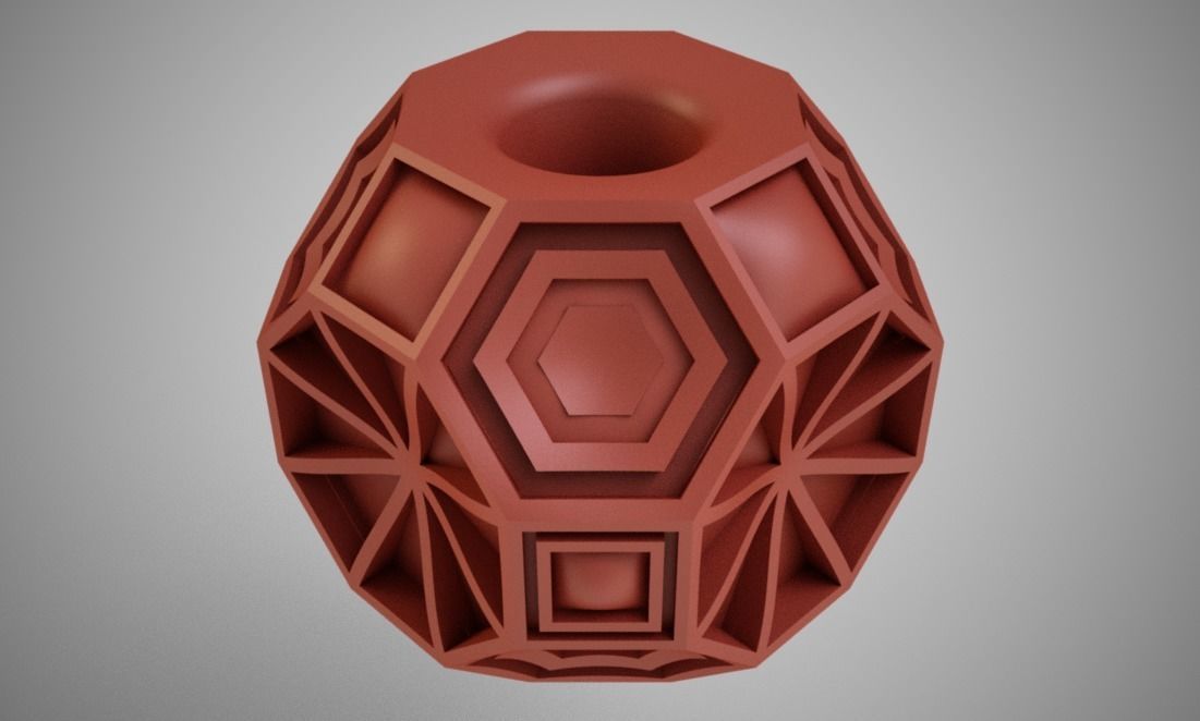 Geometric Bead 2 3D print model_9