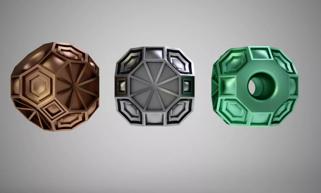 Geometric Bead 2 3D print model_0