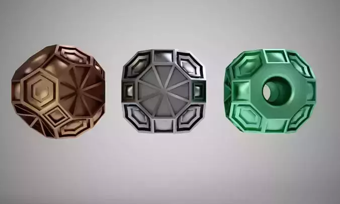 Geometric Bead 2 3D print model