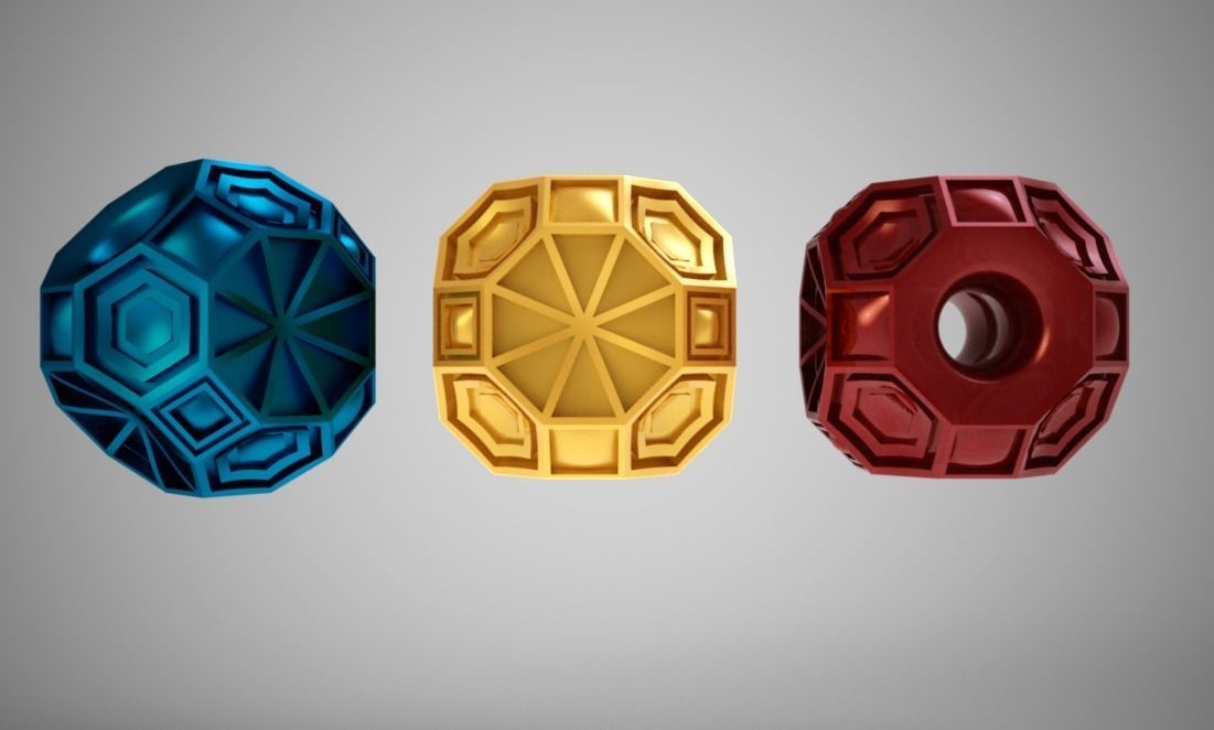 Geometric Bead 2 3D print model_3