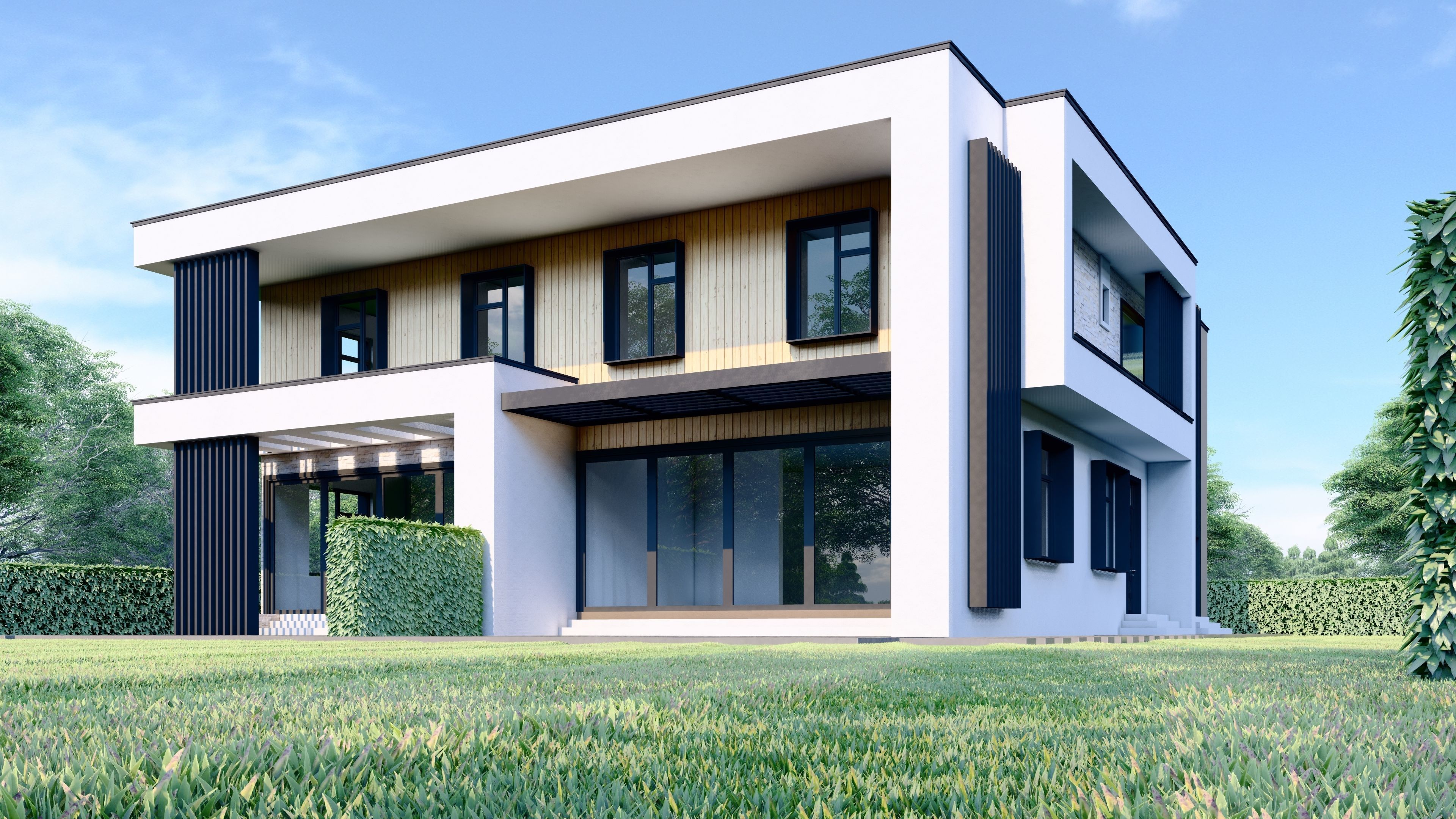 Modern House - ABD Low-poly 3D model_6