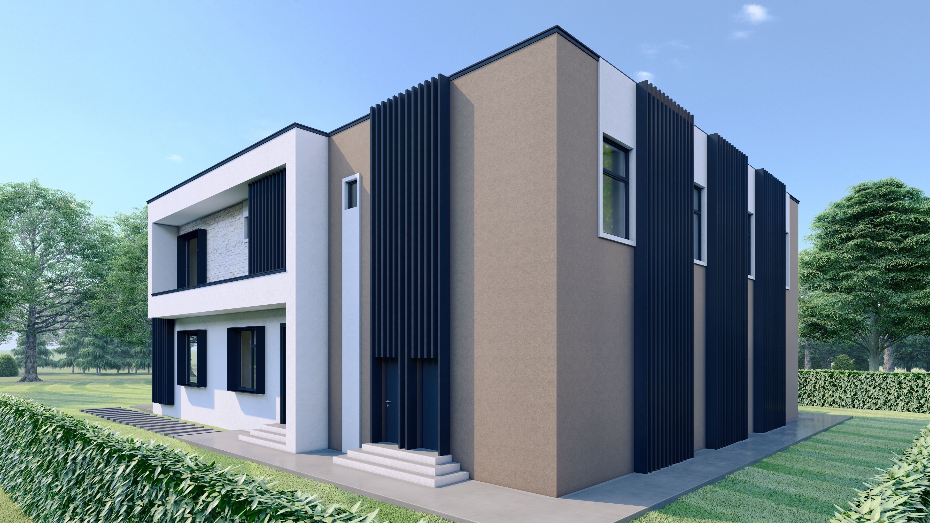 Modern House - ABD Low-poly 3D model_7