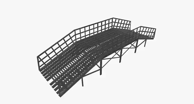 Estacade metal ramp