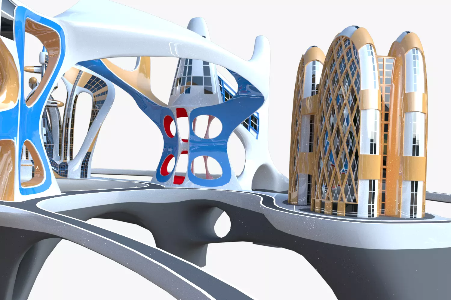 Future city V 3D model_0