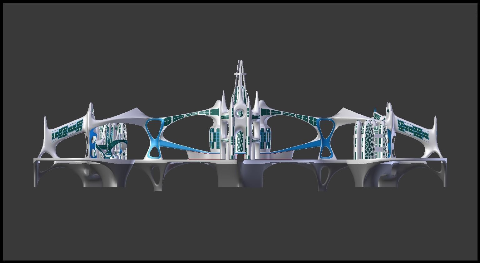 Future city V 3D model_21