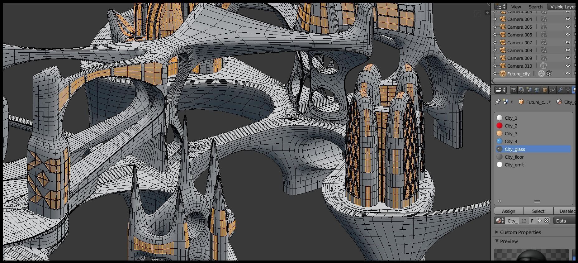 Future city V 3D model_35