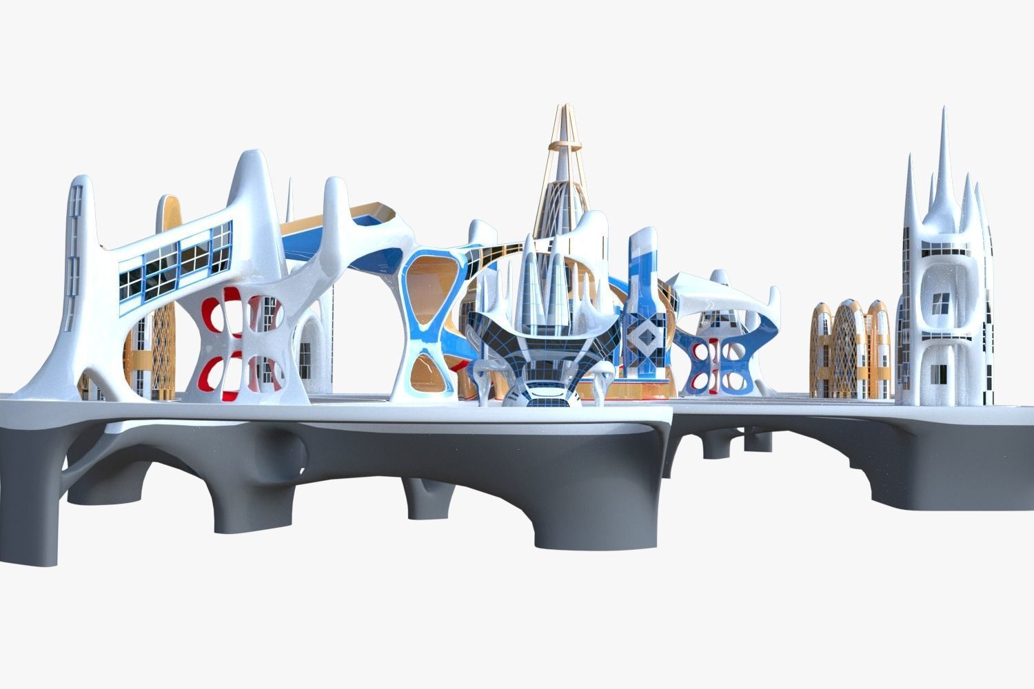 Future city V 3D model_11