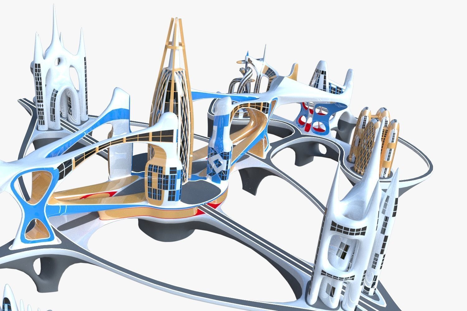 Future city V 3D model_16