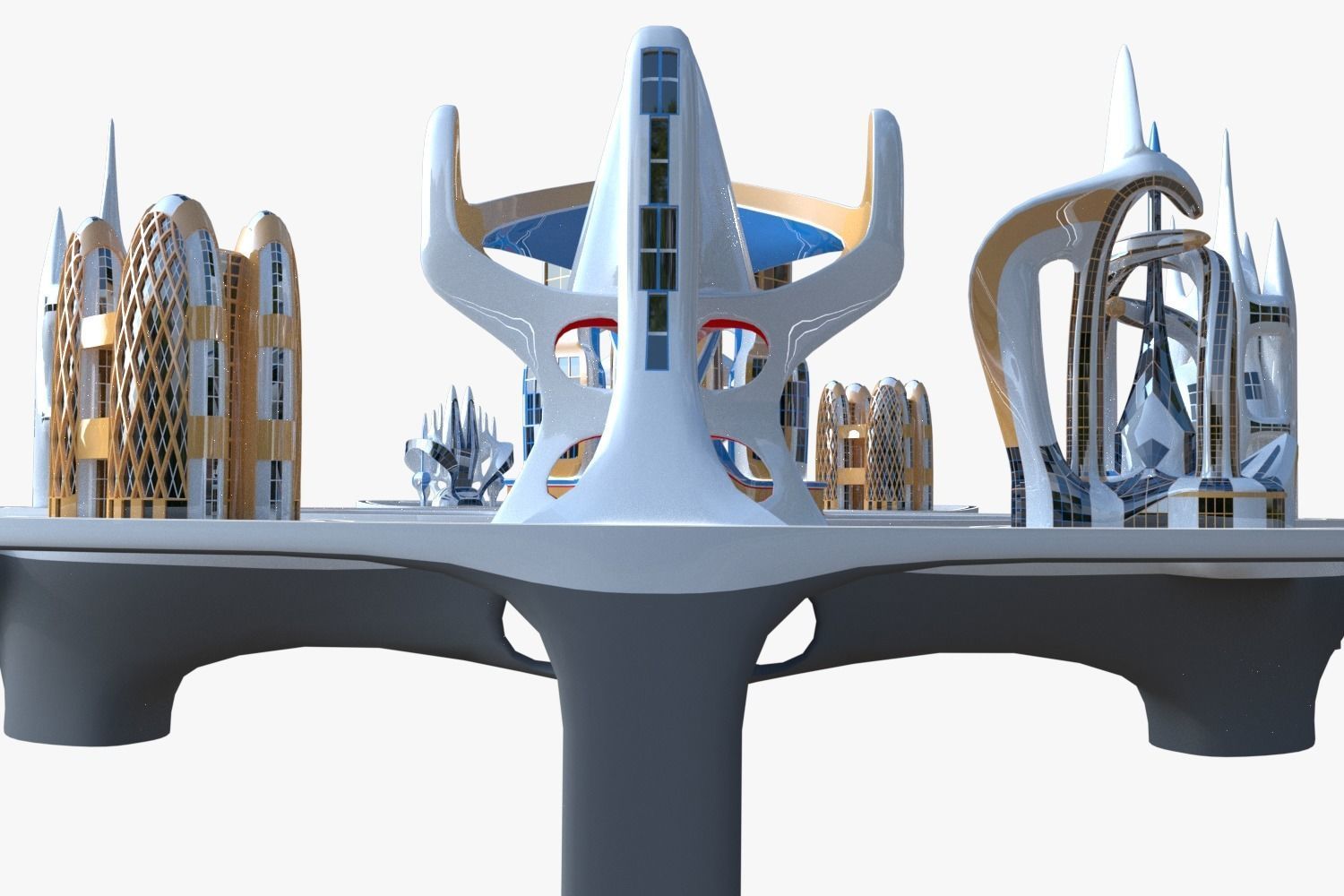 Future city V 3D model_10