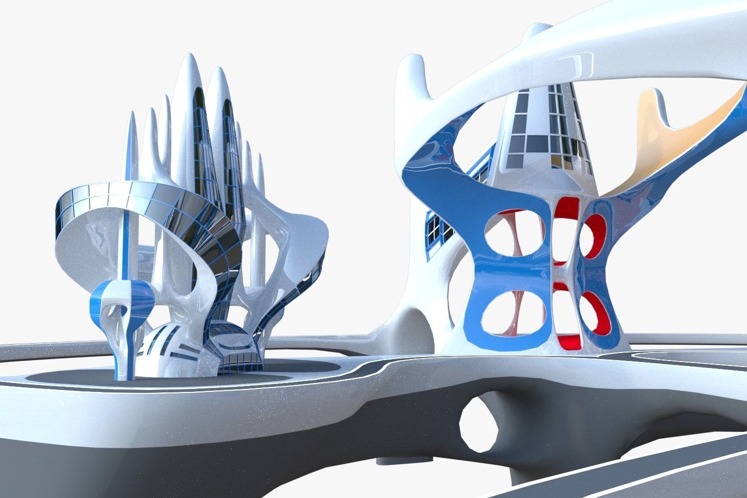 Future city V 3D model_1