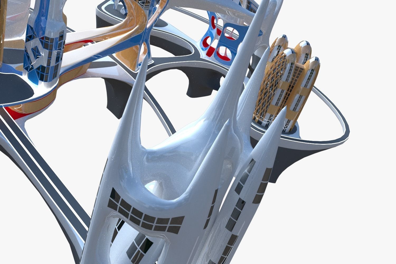 Future city V 3D model_12