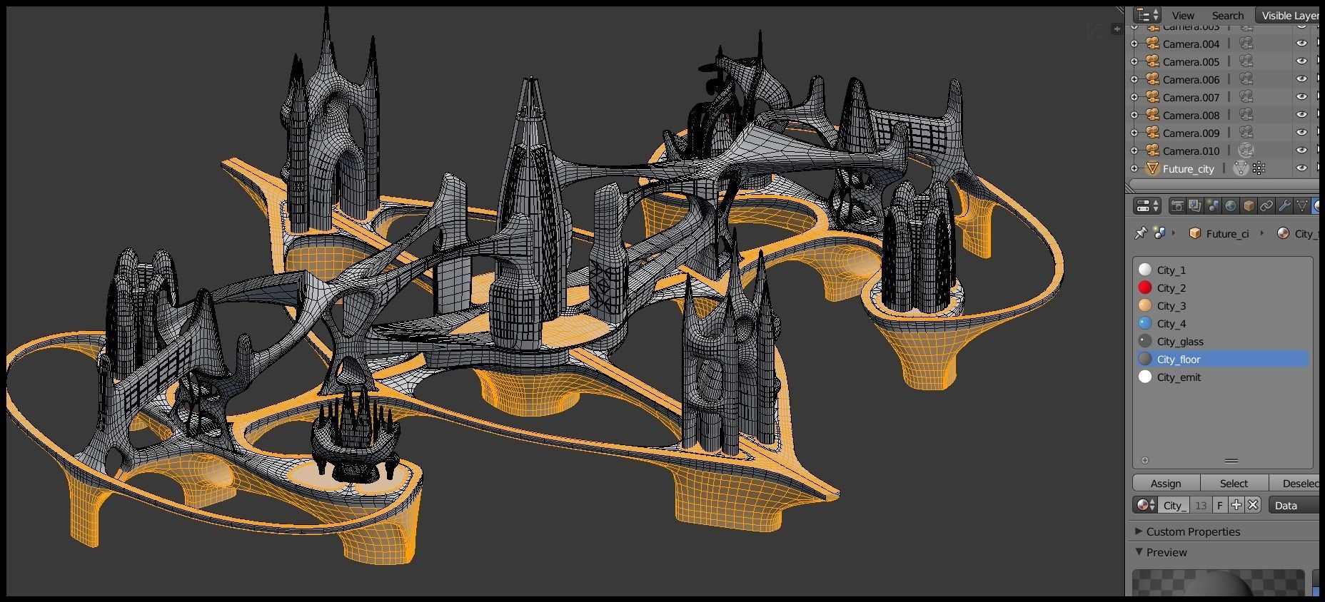 Future city V 3D model_36