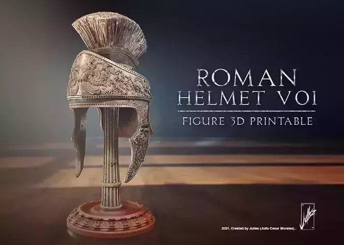 Roman helmet V01 3D print model
