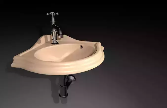 Washbasin bathroom sink 3D model