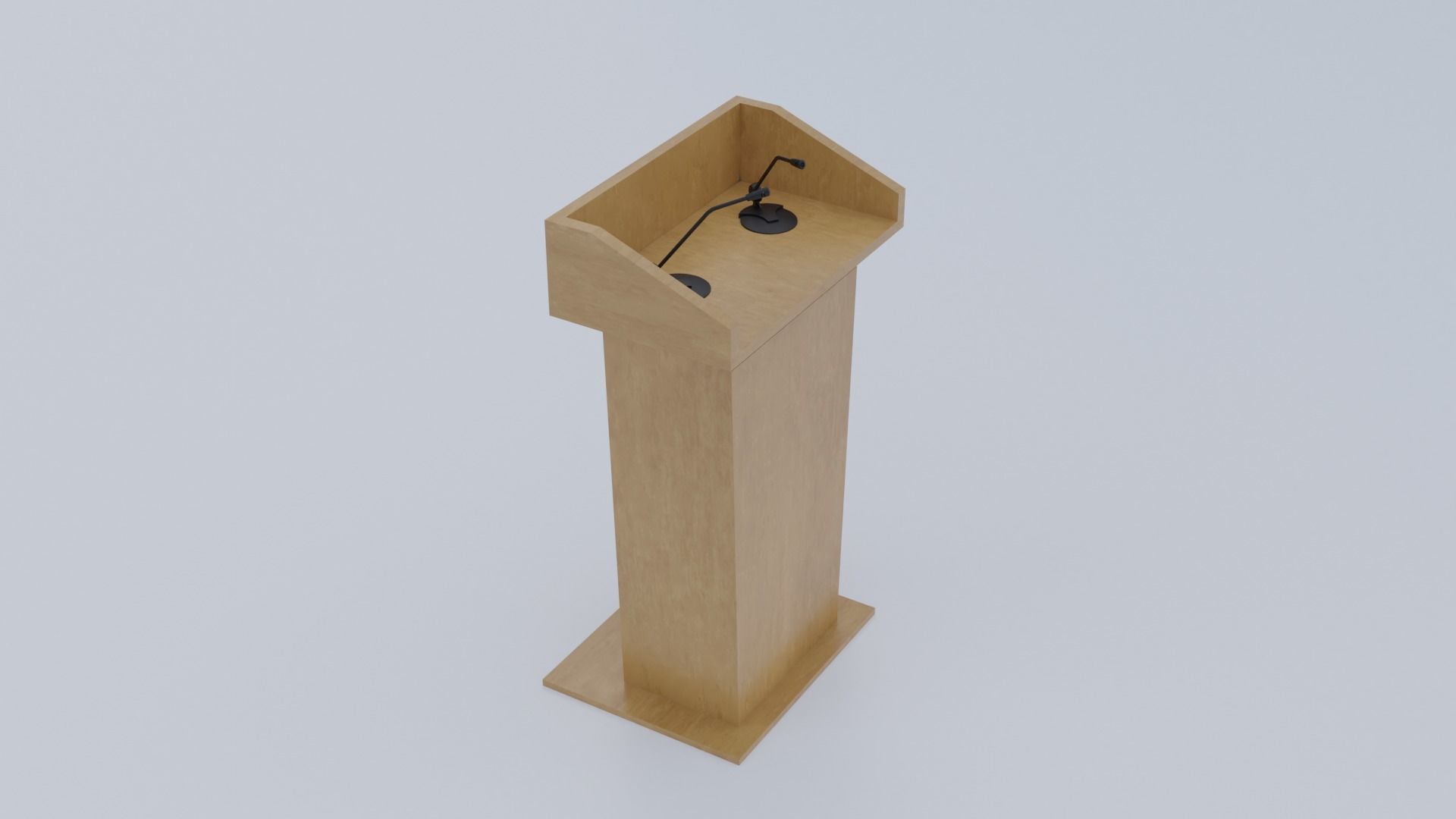 Presidential Pulpit Low-poly 3D model_28