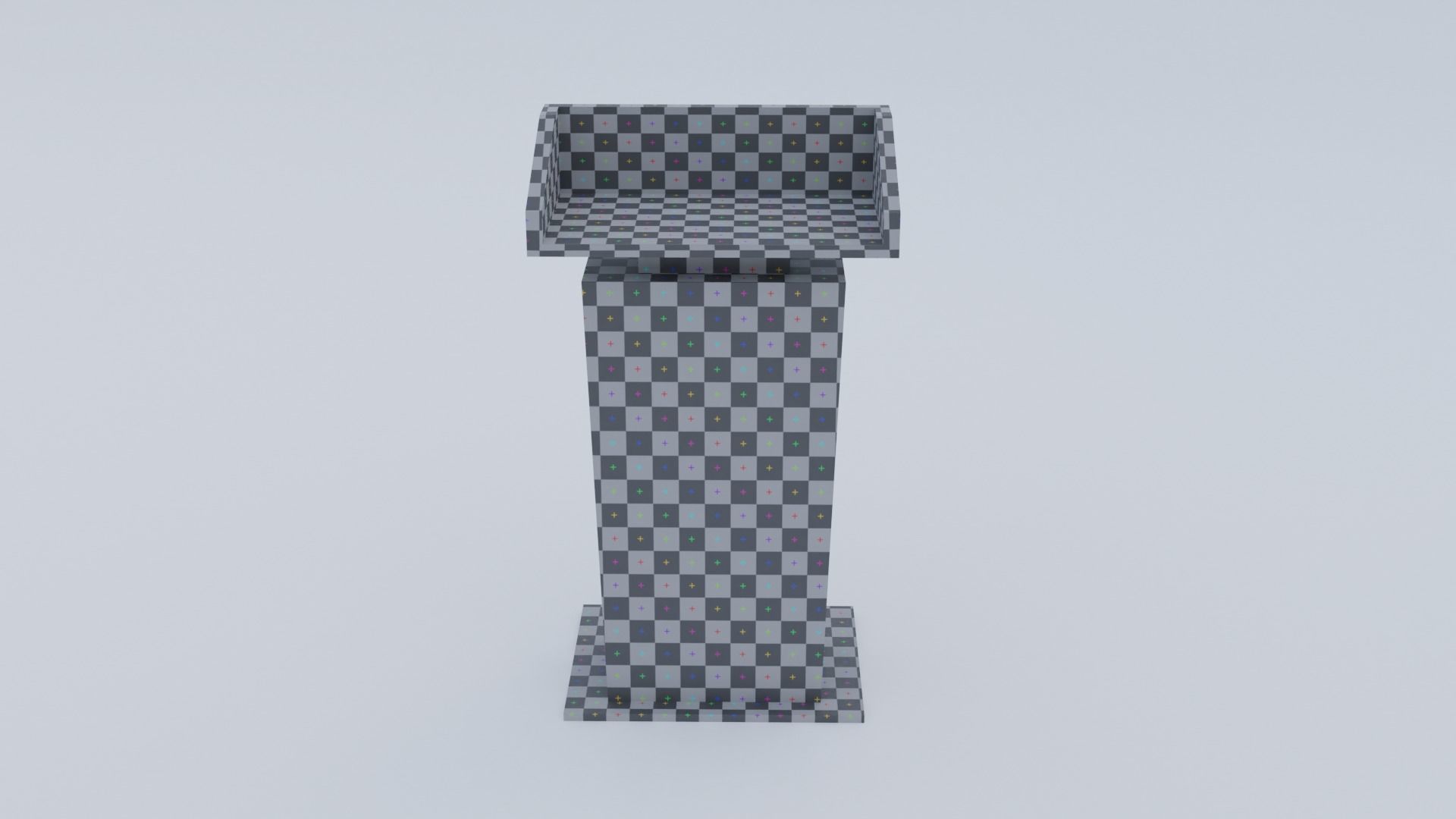 Presidential Pulpit Low-poly 3D model_21