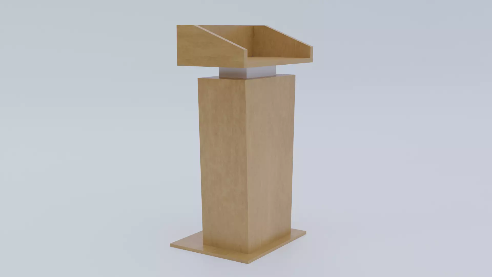 Presidential Pulpit Low-poly 3D model_0