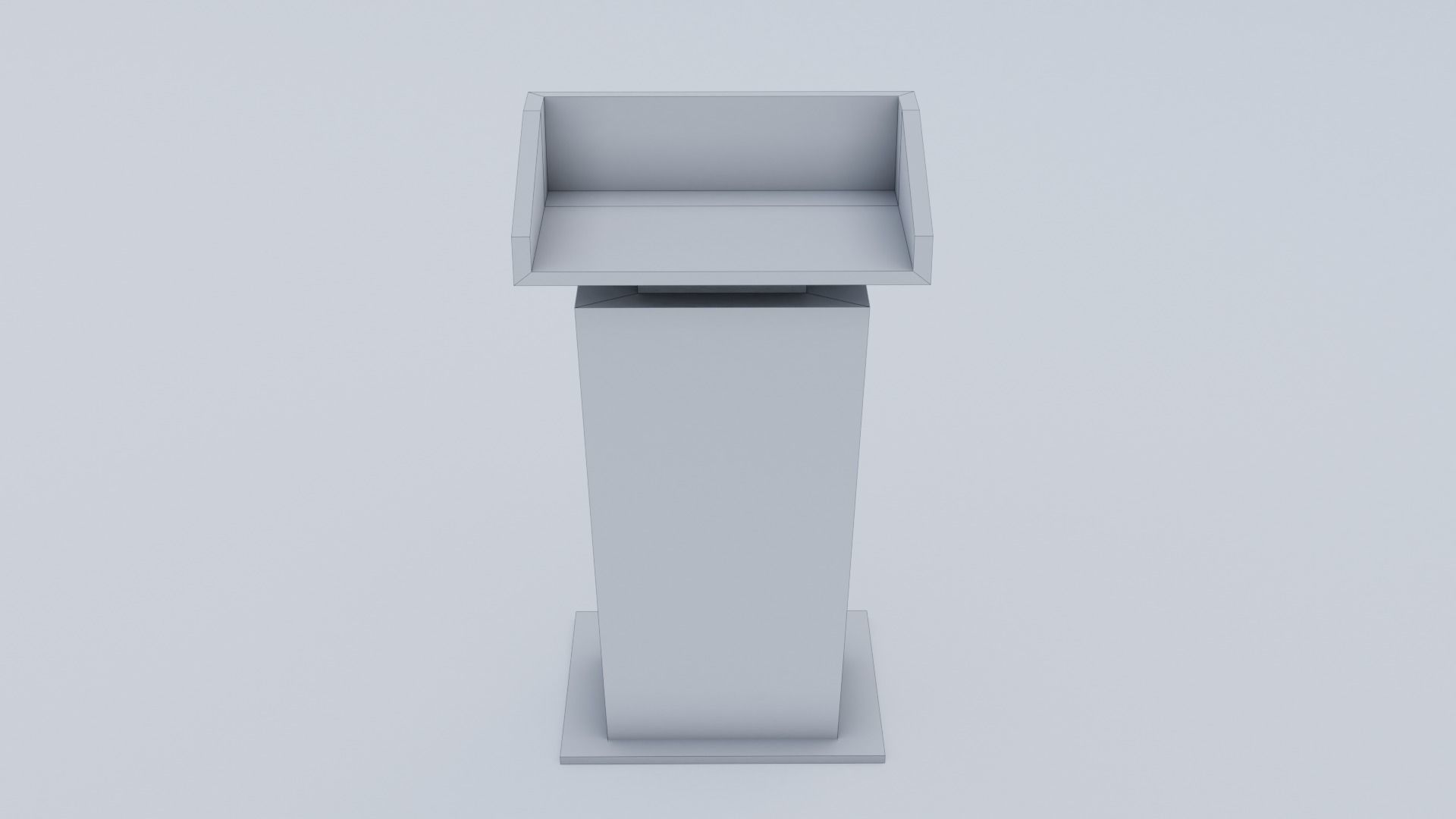 Presidential Pulpit Low-poly 3D model_26