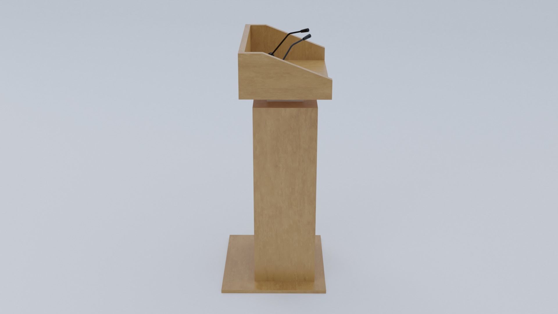 Presidential Pulpit Low-poly 3D model_29