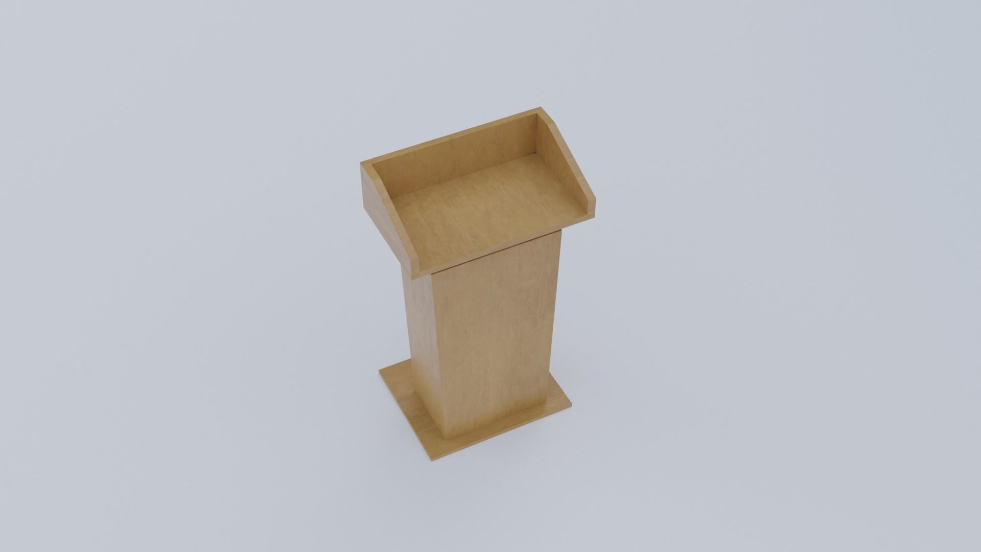 Presidential Pulpit Low-poly 3D model_32