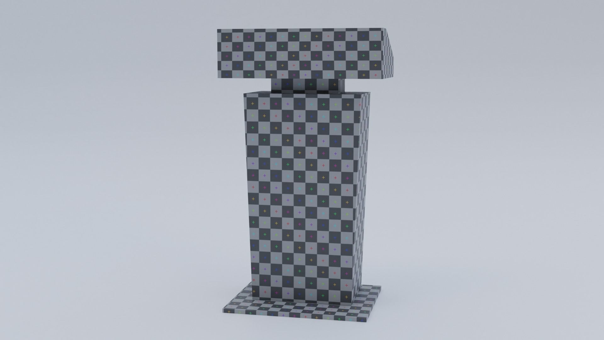 Presidential Pulpit Low-poly 3D model_19