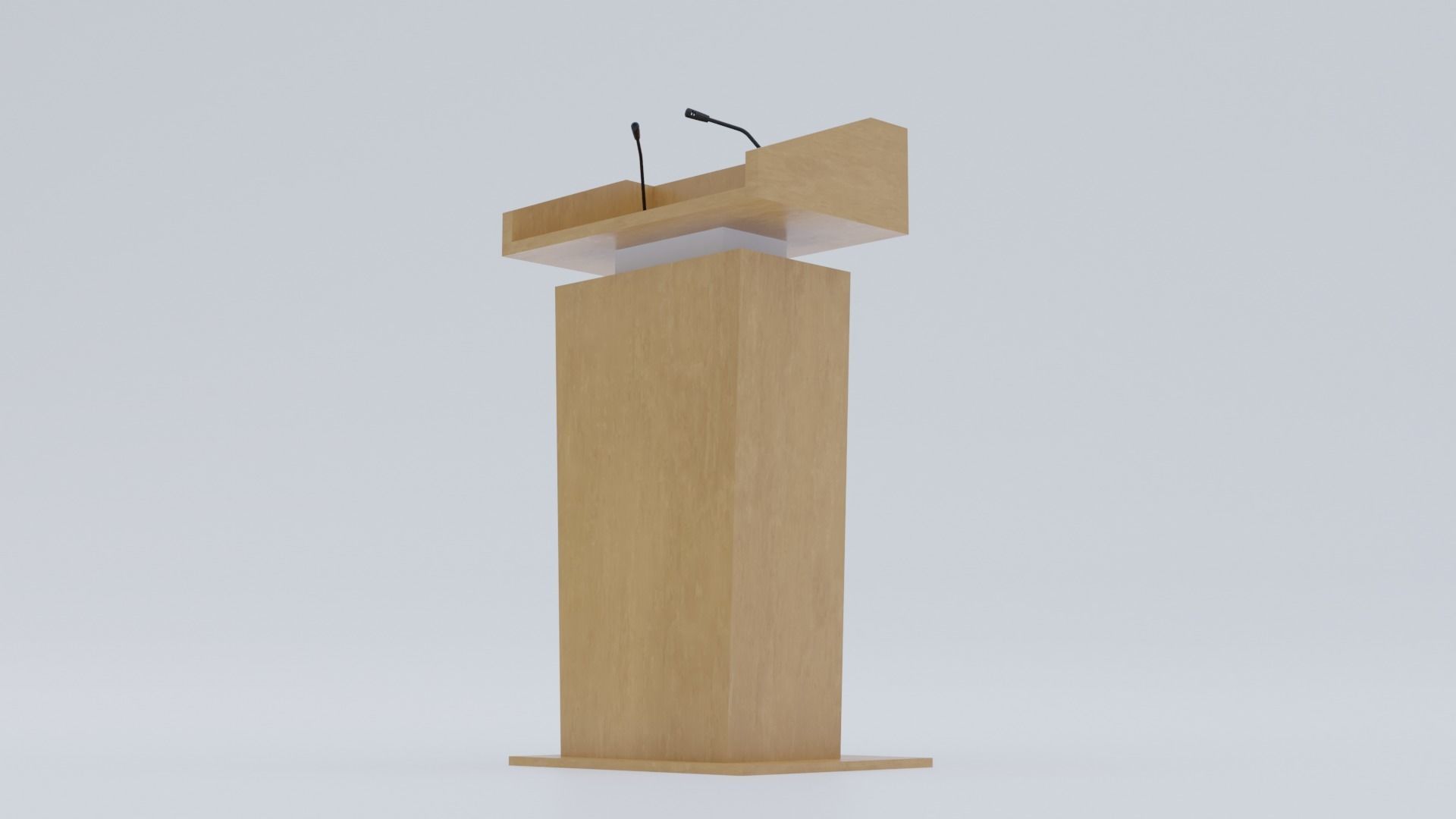 Presidential Pulpit Low-poly 3D model_13