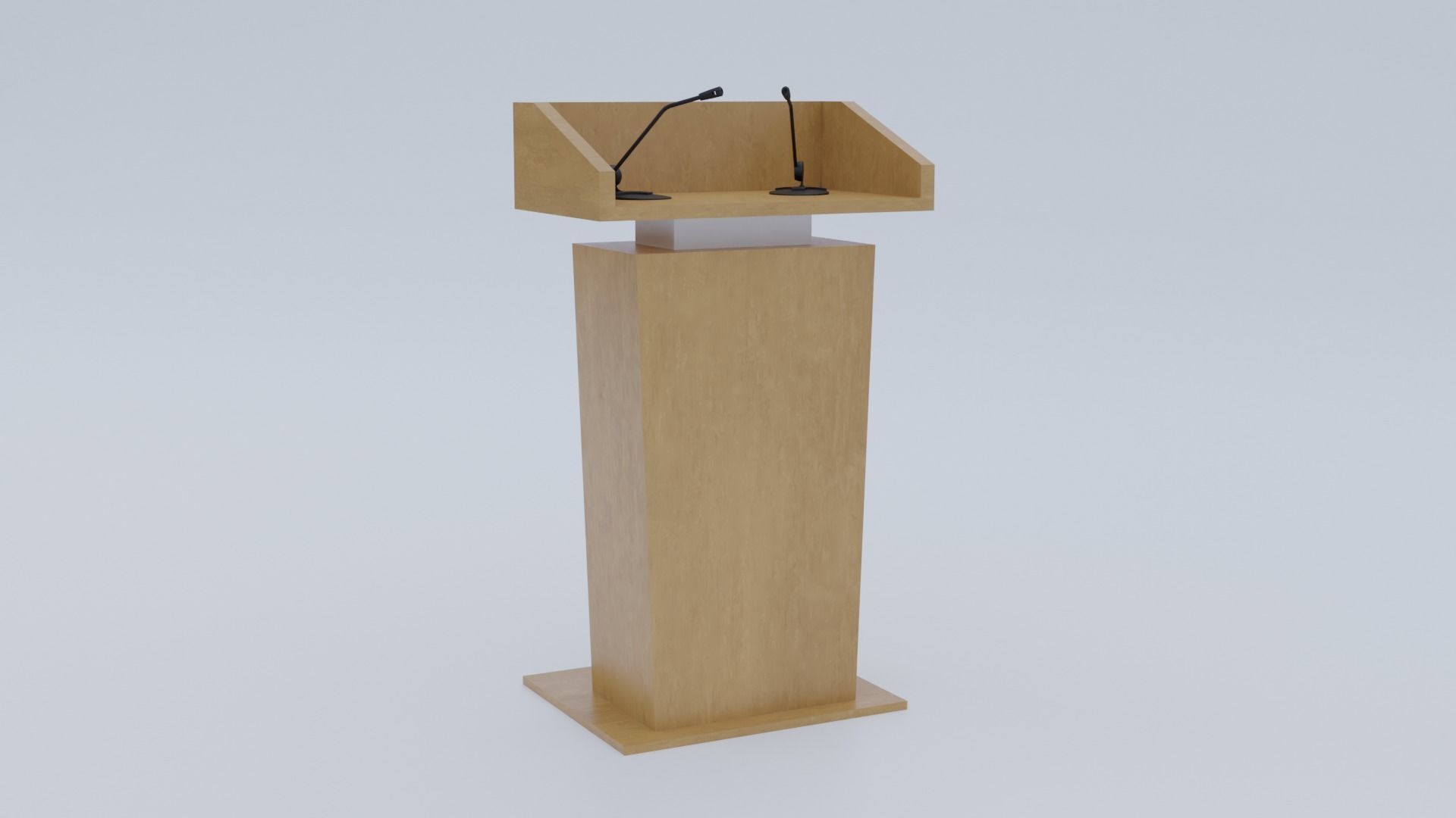 Presidential Pulpit Low-poly 3D model_5