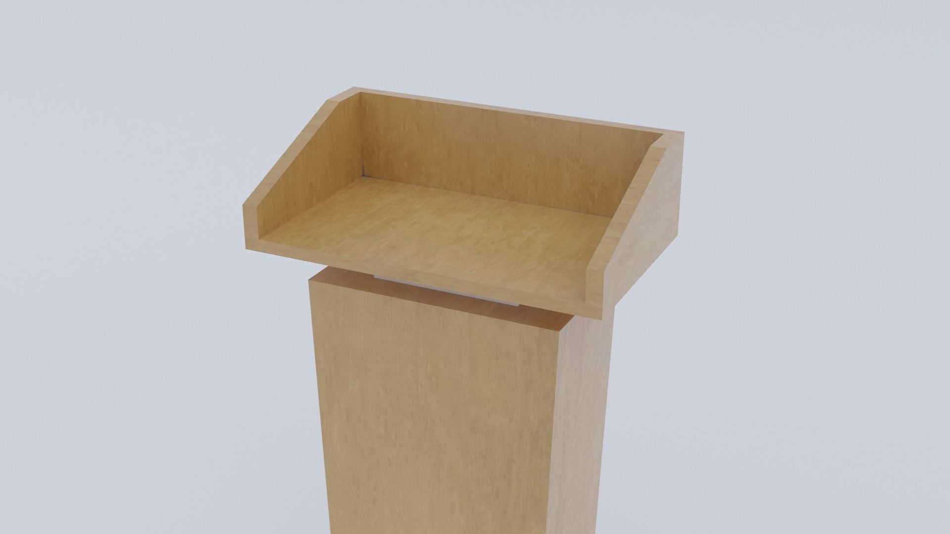 Presidential Pulpit Low-poly 3D model_33