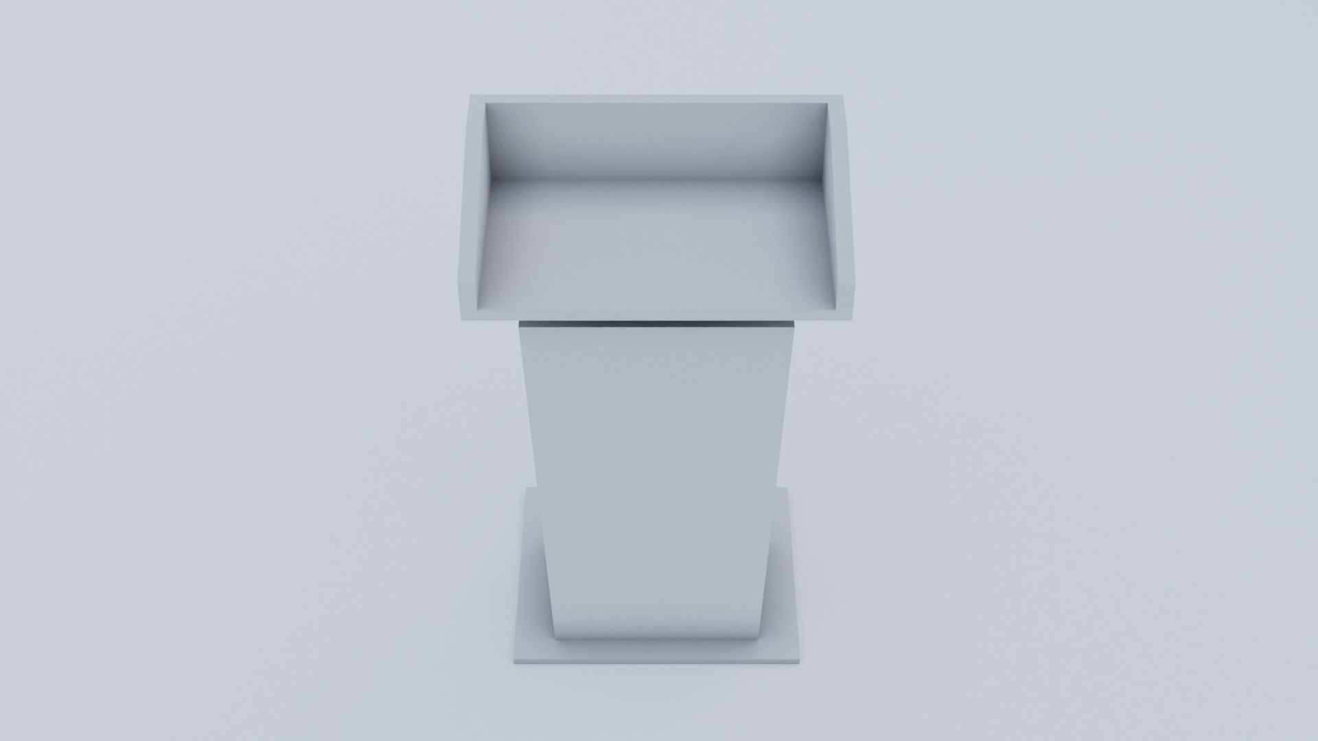 Presidential Pulpit Low-poly 3D model_24