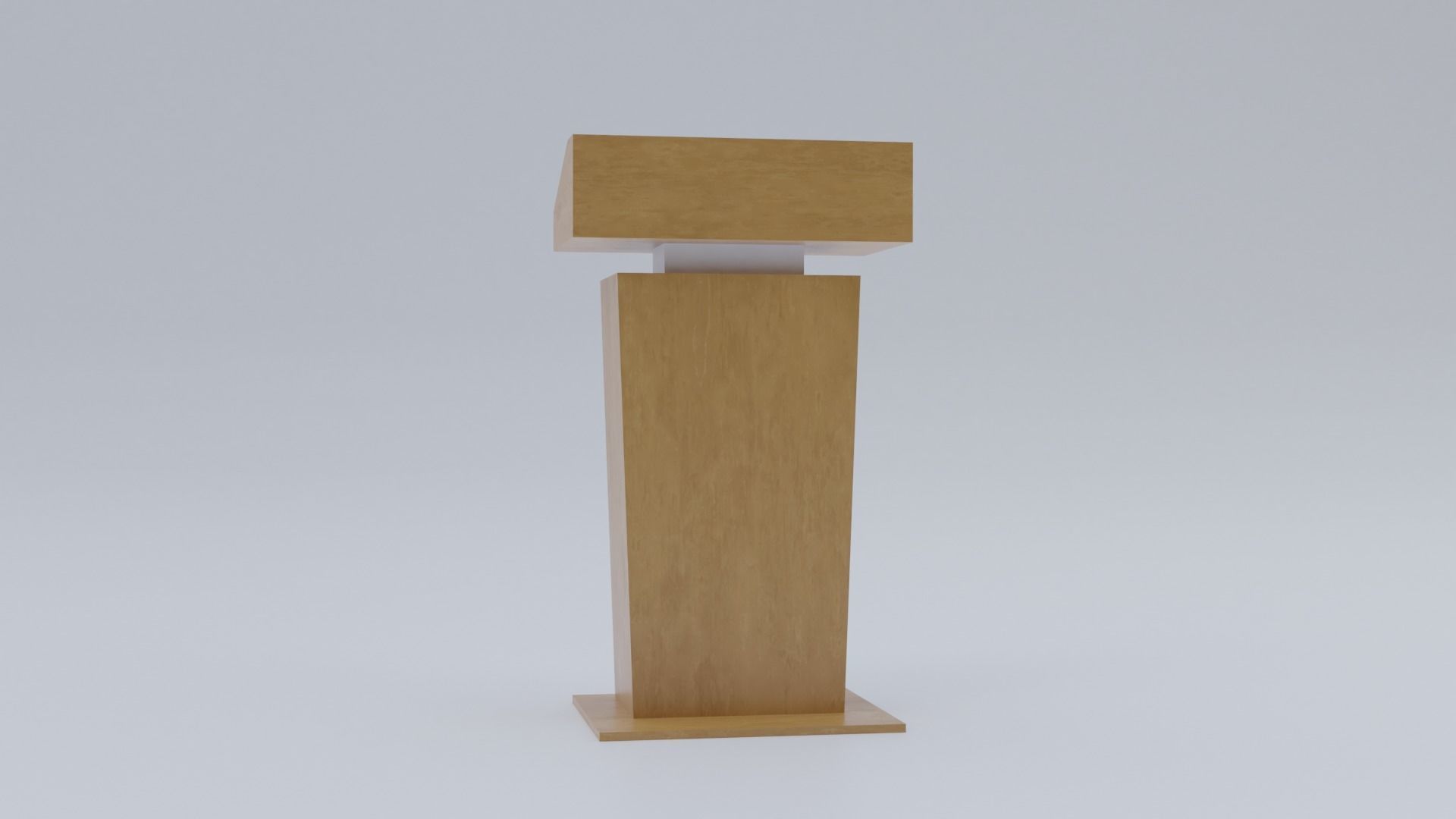 Presidential Pulpit Low-poly 3D model_14